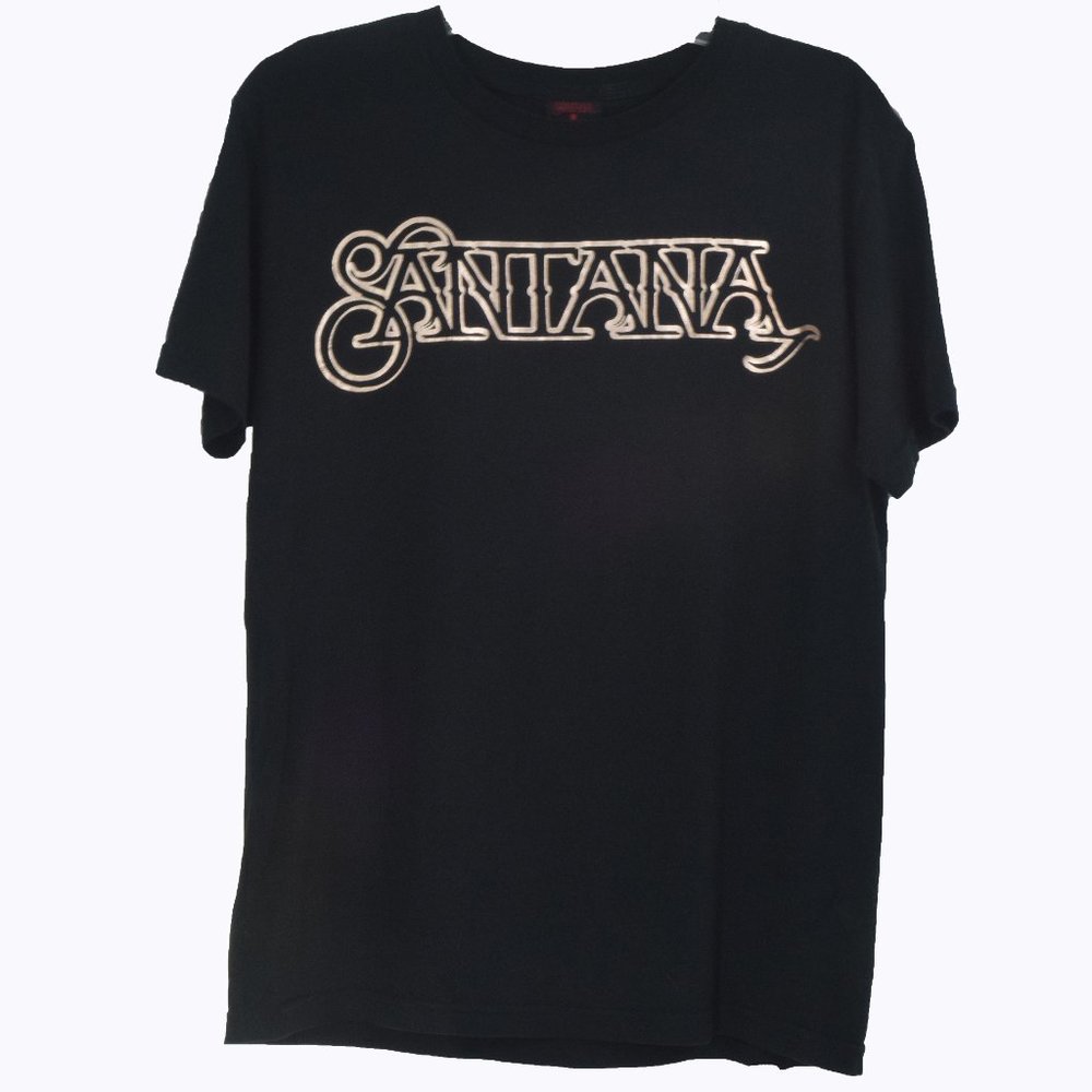 Santana Rock Band T Shirt Men Medium Retro Unisex Music Festival Concert Casual
